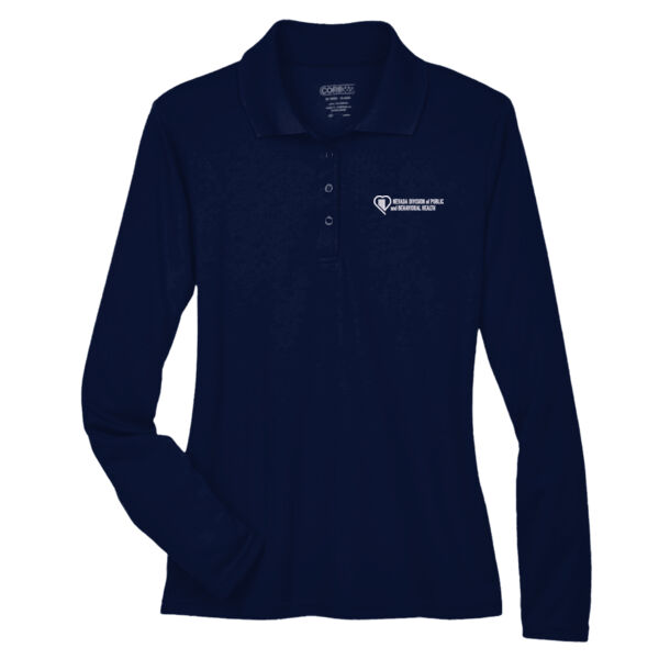 Women's Pinnacle Performance Long Sleeve Piqué Polo Thumbnail
