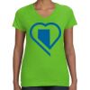 Women's V-Neck Fine Jersey Tee Thumbnail