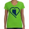 Women's V-Neck Fine Jersey Tee Thumbnail